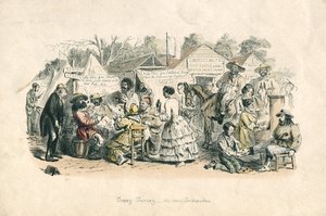 टॉपी टर्वे - या, हमारे एंटीपोड्स, 1864 (हाथ से रंग की नक़्क़ाशी)